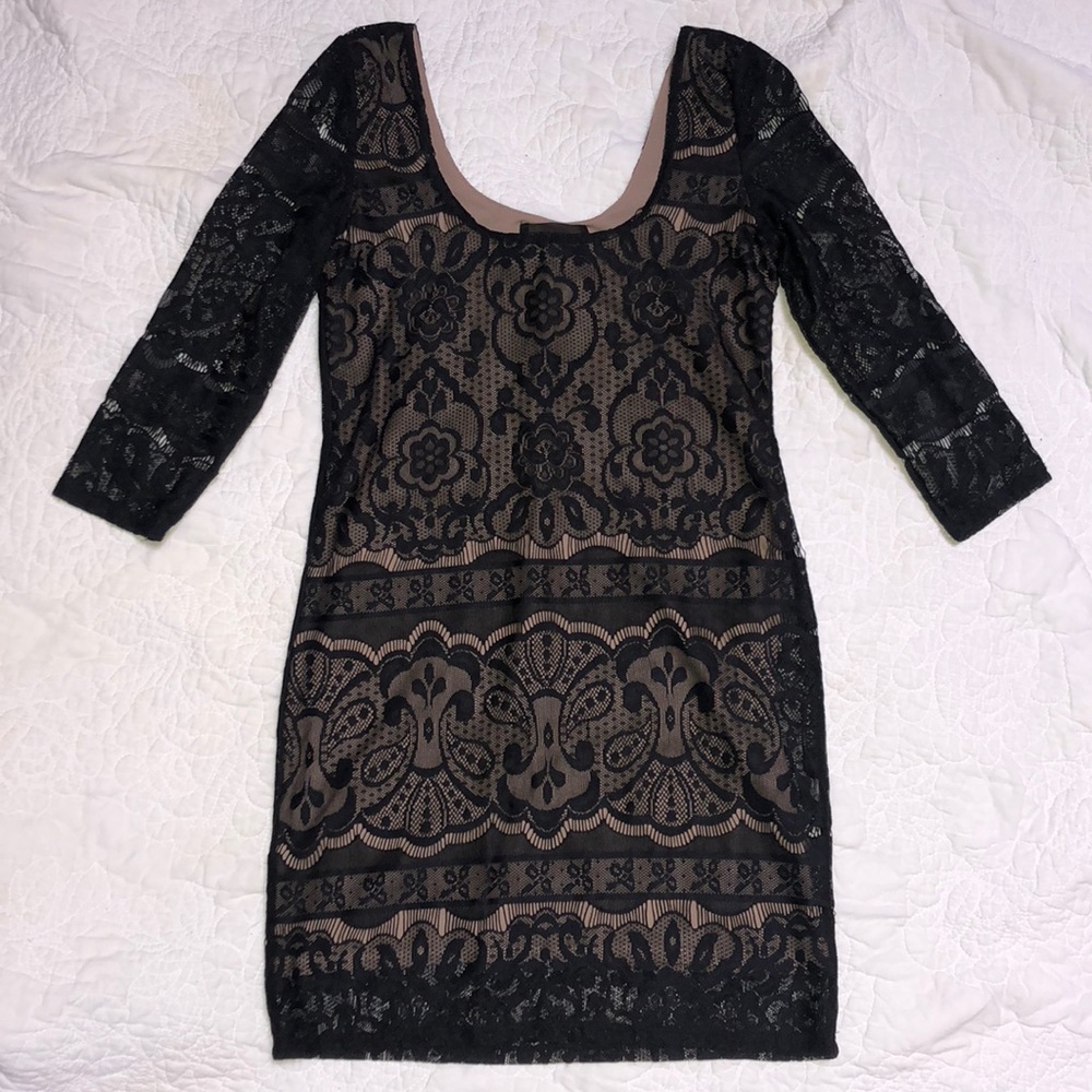 H&M vintage LBD with Embroidery detailing